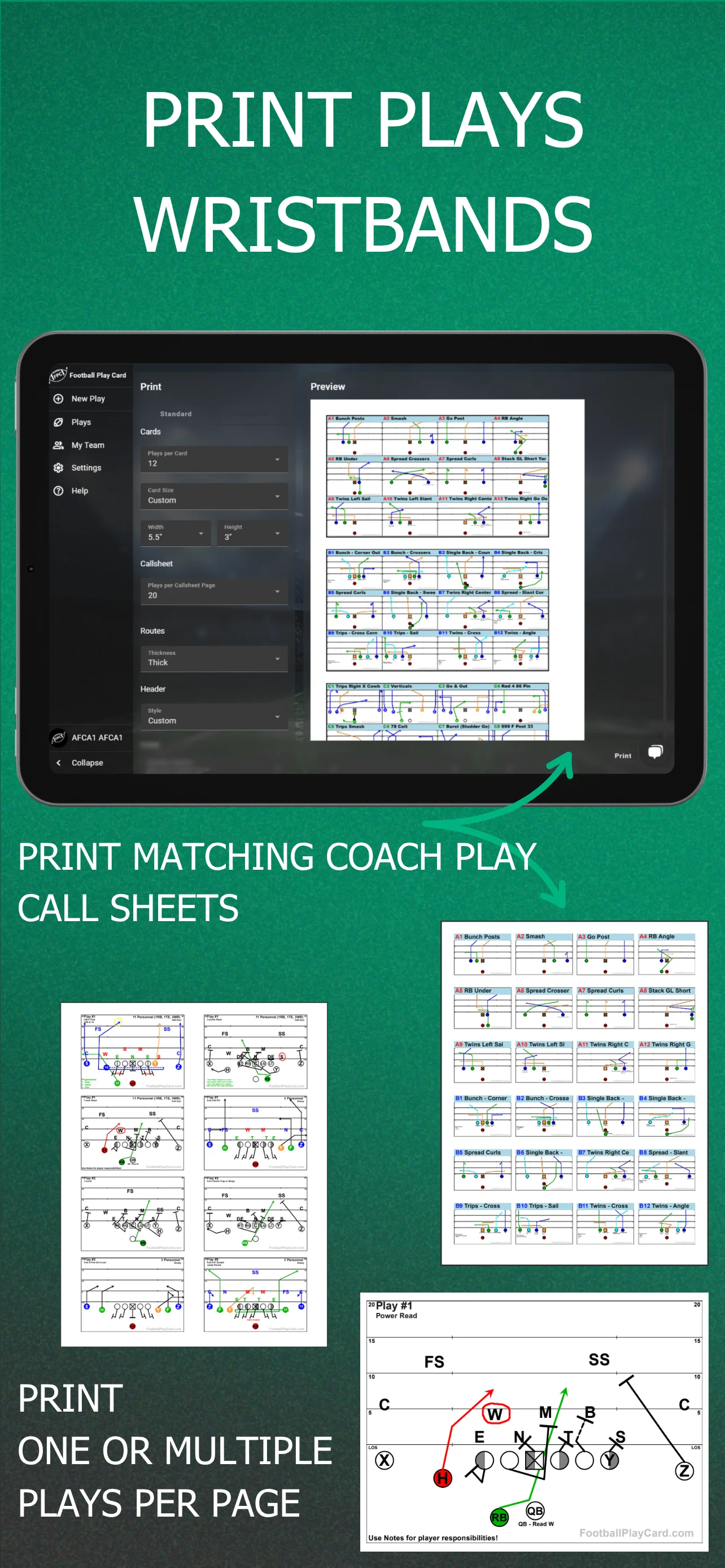 Football Play Card & Playbook screenshot